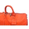 Keepall 45 bd Cuir Damier Infini Orange fusion