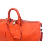 Keepall 45 bd Cuir Damier Infini Orange fusion