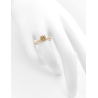 Bague solitaire or rose et diamant