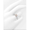 Bague solitaire or blanc et diamant