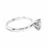 Bague solitaire or blanc et diamant