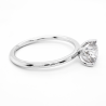 Bague solitaire or blanc et diamant