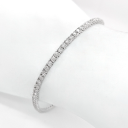 Bracelet or blanc et diamants