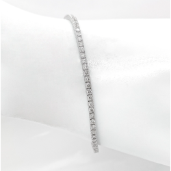 Bracelet or blanc et diamants