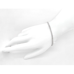 Bracelet or blanc et diamants