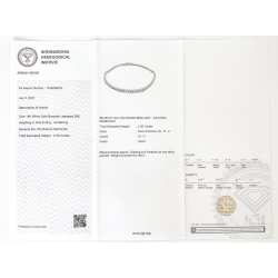 Bracelet or blanc et diamants