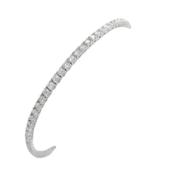 Bracelet or blanc et diamants