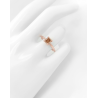 Bague solitaire or rose et diamant