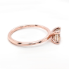 Bague solitaire or rose et diamant
