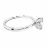 Bague solitaire or blanc et diamant