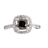 Bague or blanc et diamants