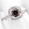 Bague or blanc et diamants