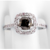 Bague or blanc et diamants