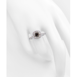 Bague or blanc et diamants