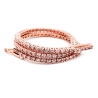 Bracelet or rose et diamants